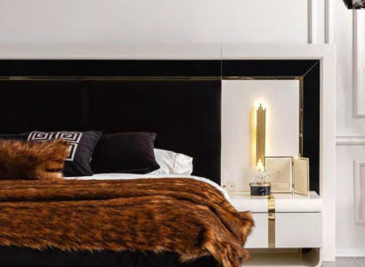 White Bedside table Luxury Side table Bedroom Furniture Storage Modern